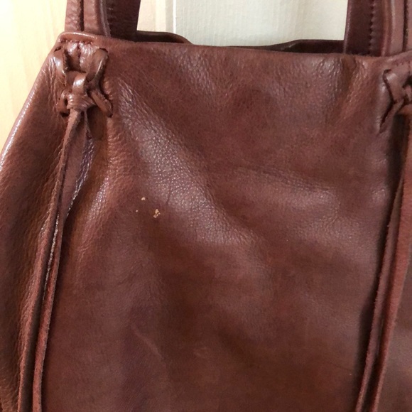 Leather boho handbag. - Picture 5 of 8